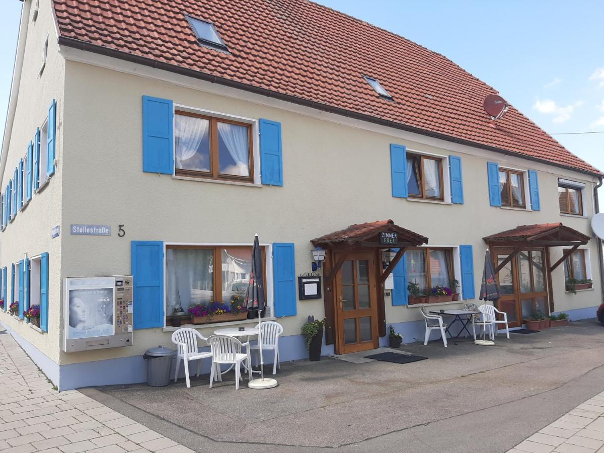 Gaestehaus Pension Waldhorn Weilen unter den Rinnen Buitenkant foto