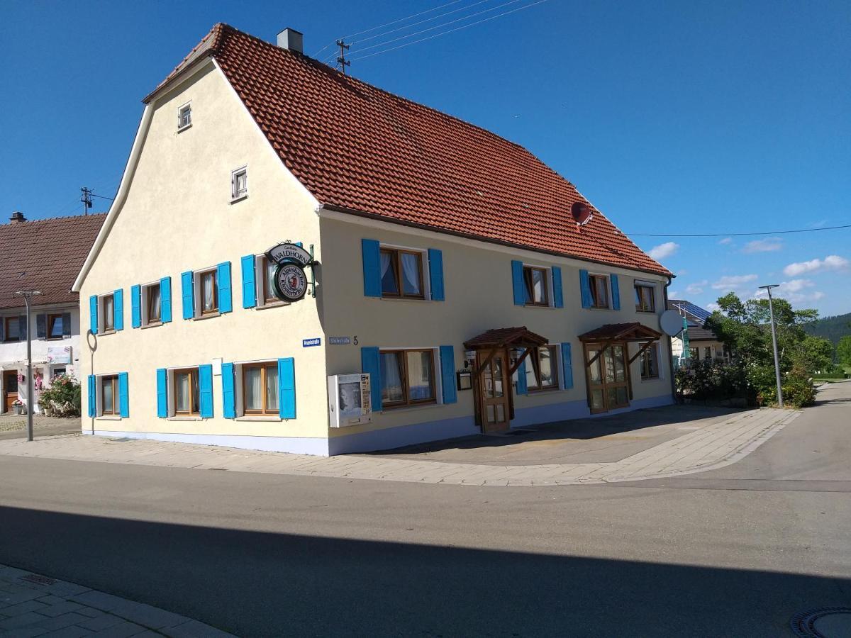 Gaestehaus Pension Waldhorn Weilen unter den Rinnen Buitenkant foto